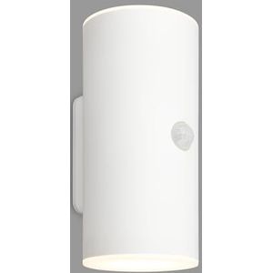 BRILONER - LED wandlamp oplaadbare batterij met bewegingsmelder, schemersensor, 20 sec. timer, LED spot voor buiten, buitenlamp, 15,5x7x8,5 cm (HxBxD), wit