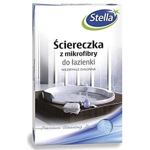 Stella Microvezel-reinigingsdoekjes, microvezeldoek voor de badkamer, 1 stuk/mix/extreem zacht, pluizig en absorberend reinigend, ook zonder reinigingsmiddel effectief