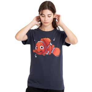 Finding Nemo Nemo Ocean dames T-shirt, diep marineblauw, klein, Diepe marine, S
