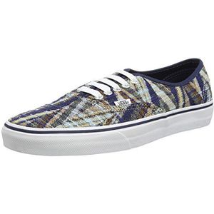 Vans Unisex Volwassenen U Authentieke IRIDESCNT Low-Top Sneakers, Multicolour Geweven Chevron Jurk Blauw, 42.5 EU