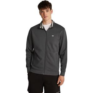 Tommy Jeans Heren TJM REG FLEECE ZIP THRU EXT DM0DM20340 Zip Through Sweatshirt, Grijs (Washed Black), XS, Grijs (gewassen zwart), XS