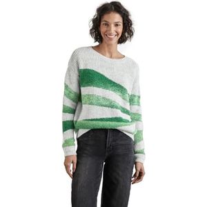 STREET ONE Cosy Intarsia Sweater, Heather Grey Mel., 36