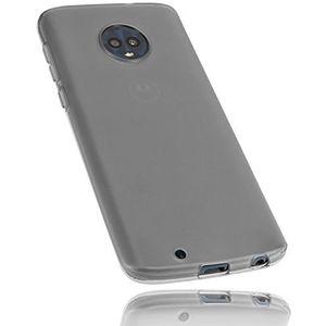 mumbi Hoes compatibel met Motorola Moto G6 mobiele telefoon case telefoonhoes, transparant zwart