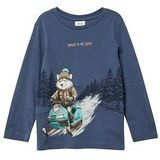 s.Oliver - T-Shirt - Geruwd Katoen - Vrolijke Print