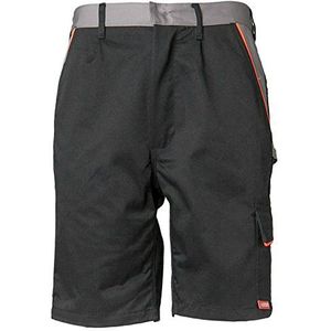 Planam Maat S heren Visline Shorts zwart oranje zink model 2471