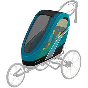 Cybex stoelpakket voor multisport-aanhanger van ZENO, vanaf ca. 6 maanden - ca. 4 jaar, max. 111 cm en 22 kg, stoeleenheid voor multisport-kinderwagen, Maliblue