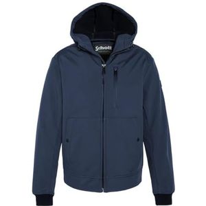 Schott NYC Kale korte jas met ritssluiting, Schott, Marineblauw, Maat L voor volwassenen