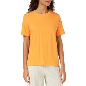 Minus Cathy GOTS T-shirt met korte mouwen | Oranje T-shirts voor dames VK | Lente T-shirt | Maat XL