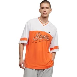 STARTER BLACK LABEL Starter V-hals mesh tee, mandarijn, S