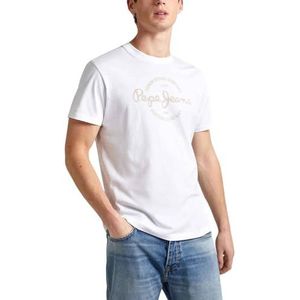 Pepe Jeans Craigton T-shirt voor heren, Wit (wit), M