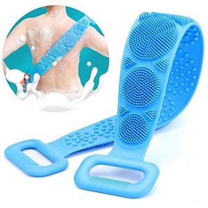 Vineco 2020 body, doucheborstel van silicone, dubbelzijdig, super zacht om vuil, gemakkelijk te reinigen, goed schuim