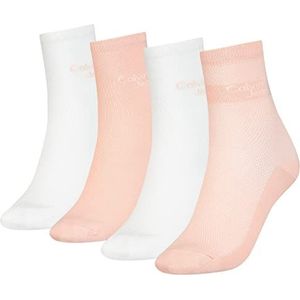 Calvin Klein Korte schoenen Vrouwen Ckj korte sokken 4p Tin Mesh Giftbox, roze combo, one size