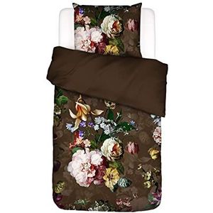 ESSENZA Beddengoed Fleur Chocolate 155x220 + 1x 80x80 cm