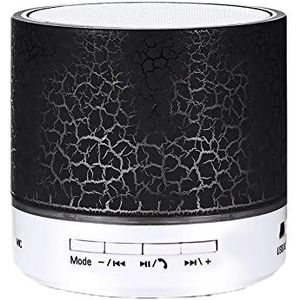 Bluetooth-luidsprekers, kleine draagbare Bluetooth-luidspreker met TWS, HD-stereogeluid volle bas voor thuis, strand, douche, outdoor-reizen, zwart