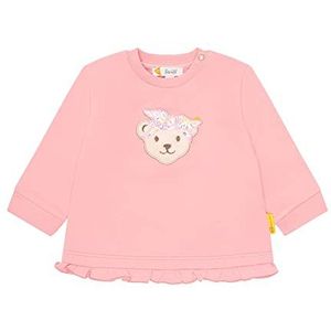 Steiff Sweatshirt met capuchon voor meisjes, zonder knijpend sweatshirt, Salmon Rose, 62 cm