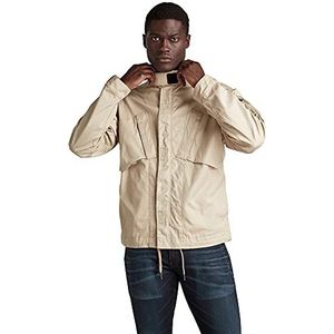 G-STAR RAW Heren Sporty Slanted Pocket Indoor Jacket, Beige (Westpoint Khaki 9706-C531), L