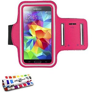 Muzzano f2502028 echte armband beschermhoes voor Samsung Galaxy S4 Advance - Hot Pink