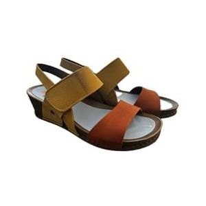 Art 1945 I Imagine damessandalen met sleehak, Honey-D, oranje, maat 39, Honey D Oranje, 39 EU