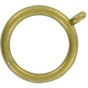 Bulk Hardware BH03271 antieke messing plastic gordijnring (verpakking van 24), wit, stuk
