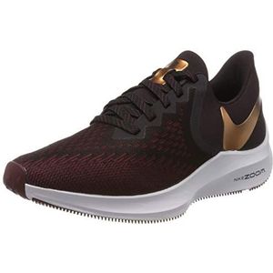 Nike Wmns Zoom Winflo 6 lichte atletische schoenen voor dames, Burgundy Ash Mtlc Copper Team Rood 601, 37.5 EU