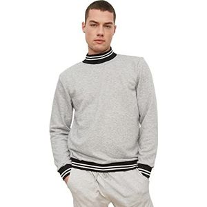 TRENDYOL MAN Sweatshirt - Beige - Regular, Grijs, S