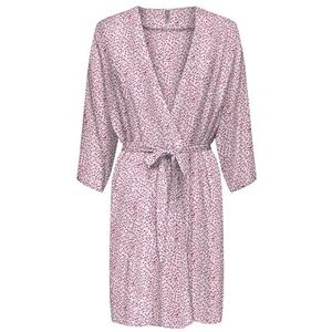 Onlnova Life Vis 3/4 Zula Kimono AOP Cs, Fuchsia Fedora, S
