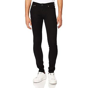 JACK & JONES Heren Jeans, zwart denim, 29W x 34L