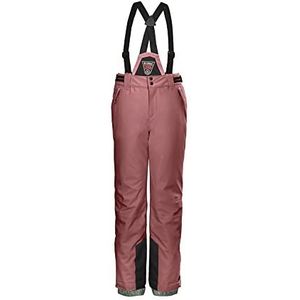 Killtec KSW 77 GRLS SKI PNTS, 37258-000, functionele broek voor meisjes, skibroek met afritsbare slab, sneeuwvanger en randbescherming - lichtroze, maat 152