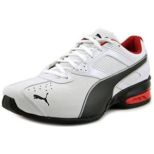 PUMA Men's Tazon 6 fm Cross-Trainer Shoe White Black Silver, 9 M US
