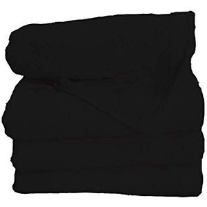 Miracle Home Handdoek Nilo 2 stuks 50 x 100 cm, 100% katoen, zwart, 50 x 100