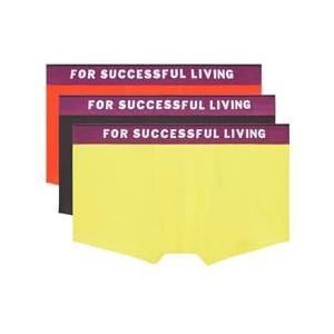 Diesel Boxershorts voor heren, UMBX-KORYTHREEPACK, verpakking van 3 stuks, zwart (Black Red Yellow), XS