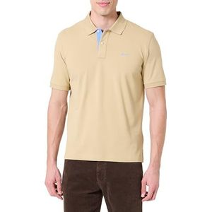 GANT REG Contrast Pique SS Polo, beige, M
