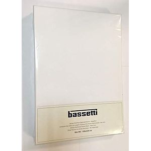 Bassetti Hoeslaken 011 wit katoen/elastaan, afmetingen: 90cm x 190cm, 100cm x 220cm, 9225045