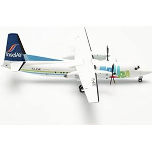 herpa 571982 F-50 1/200 eiland Air Fokker 50 – PJ-KVK model vliegtuig modelbouw miniatuurmodellen verzamelbaar speelgoed, meerkleurig