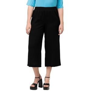 Ulla Popken, dames, grote maten, culotte, zwart, 32W x 32L