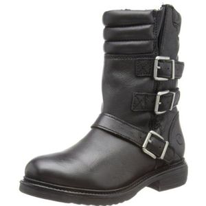 Bronx Dames BX 578 biker boots, zwart zwart donker zilver 806, 36 EU