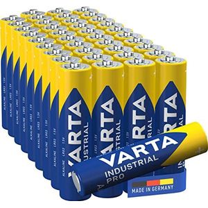 VARTA Batterijen AAA, verpakking van 40, Industrial Pro, Alkaline Batterijen, 1,5V, opbergpakket in milieuvriendelijke verpakking, Made in Germany [Exclusief bij Amazon]