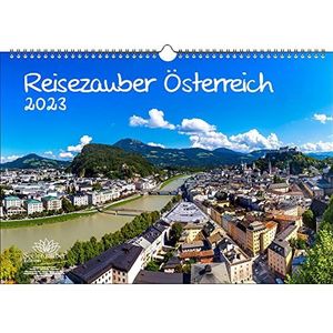 Seelenzauber KN2023-3W-0400-D-0 Reismagie Oostenrijk DIN A3 kalender voor 2023 Oostenrijk - Meerkleurig