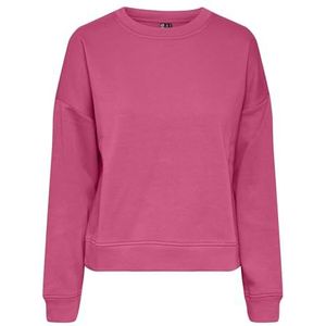 PIECES Pcchilli Ls Sweat Noos Sweatshirt voor dames, roze (hot pink), L