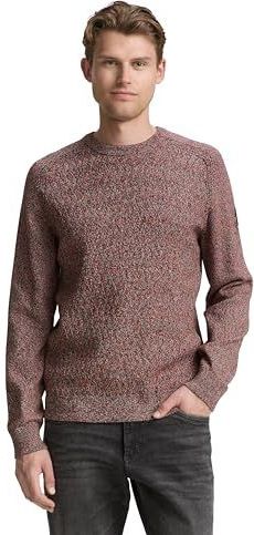 TOM TAILOR - Trui - Rood Gemêleerd - Gebreide Truien