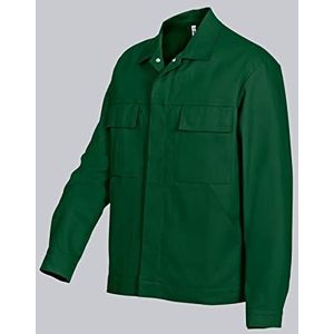 BP Workwear Basic 1485-060-74 werkjas - verborgen drukknoopsluiting - puur katoen - normale pasvorm - maat: 52/54 - kleur: middengroen