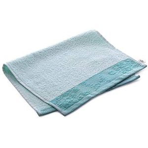 AmeliaHome Handdoek 100% katoen 30x50 cm rand gastendoekje lichtblauw 500 g/m² Crea