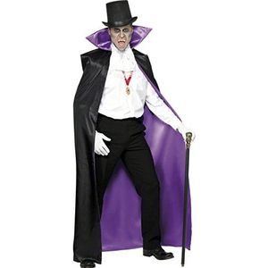 Count Reversible Cape, Black, with Large Collar