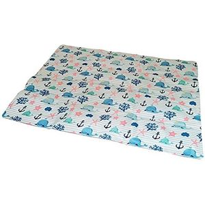 Croci Breeze Whales Autokoelmat voor honden en katten, koelt het dier zonder extra hulpmiddelen zoals stroom of water en zonder het te consumeren, 65 x 50 cm, 2700 g