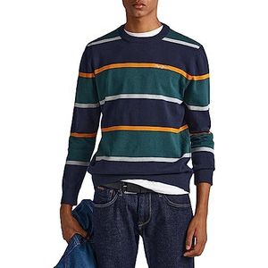 Pepe Jeans Heren Sylvester Pullover Sweater, Blauw (Dulwich), S