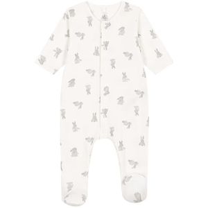 Petit Bateau A09G3 pyjama voor kinderen, Marshmallow/Gris, 3 Mois, uniseks, Marshmallow/Gris, 3 mesi