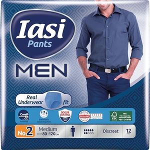 Iasi - Incontinentiebroek - Blauw - Anatomisch Vormgegeven - 12 Stuks - Comfi-Fit Technologie