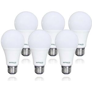 SIGMALED LIGHTING - E27 LED lamp 12W (gelijk aan 90W) - Neutraal wit licht (4000K) - 1150 lumen - A60 LED-gloeilamp - Verpakking van 6