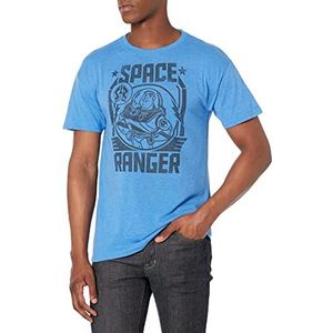 Disney heren Toy Story Buzz Lightyear Space Ranger Graphic T-shirt Shirt, Royal heather, M