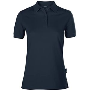 HRM Dames Luxe Polo, Navy, Maat L I Premium Dames Poloshirt Gemaakt van 100% Katoen I Basic Polo Shirt Kleurecht Wasbaar tot 60°C I Hoge Kwaliteit & Duurzame Dameskleding